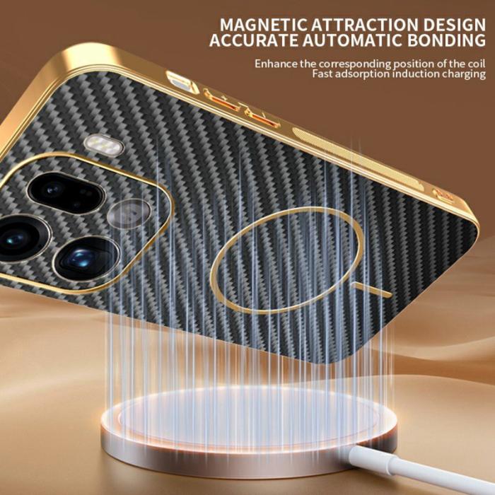 OEM - Oppo Find X9 Pro 5G Skal Plast Kolfiber Texturerad - Svart