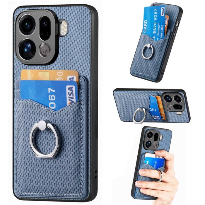 OEM - Oppo Find X9 Pro 5G Skal PU Läder - Blå