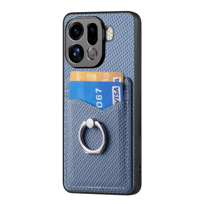 OEM - Oppo Find X9 Pro 5G Skal PU Läder - Blå