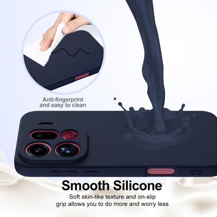 OEM - Oppo Find X9 Pro 5G Skal Silikon Anti-Drop - Mörkblå