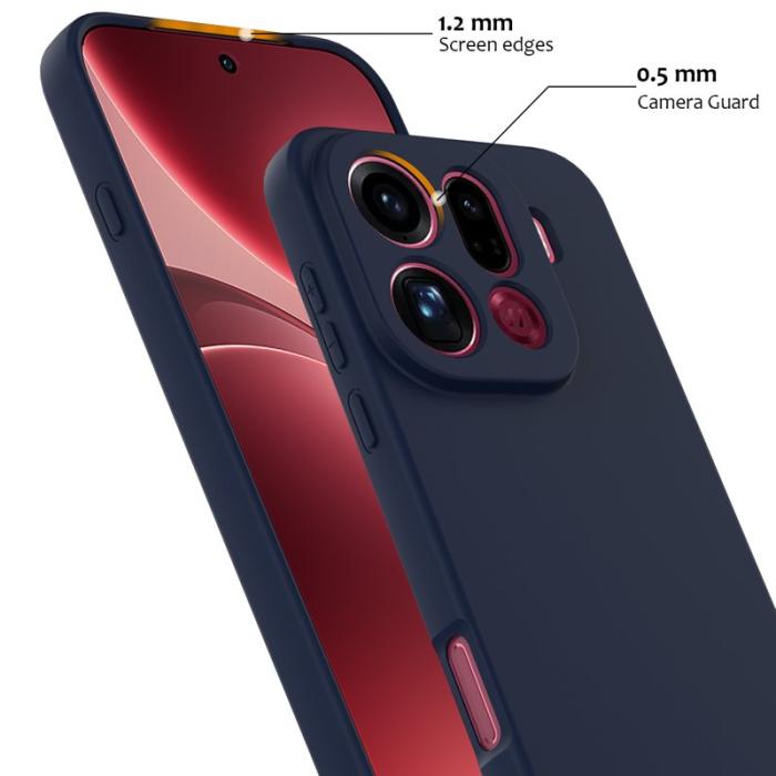 OEM - Oppo Find X9 Pro 5G Skal Silikon Anti-Drop - Mörkblå