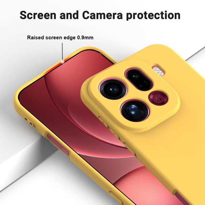 OEM - Oppo Find X9 Pro 5G Skal Silikon med Handrem - Gul