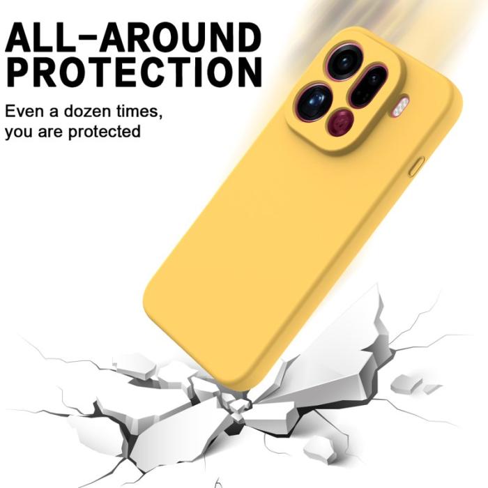 OEM - Oppo Find X9 Pro 5G Skal Silikon med Handrem - Gul