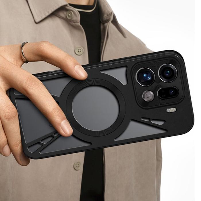 OEM - Oppo Find X9 Pro 5G Skal Silikon + PC + Metallbåge - Svart