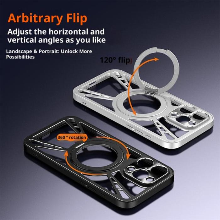 OEM - Oppo Find X9 Pro 5G Skal Silikon + PC + Metallram - Svart