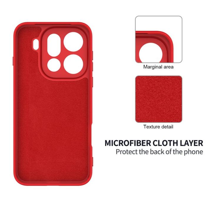 OEM - Oppo Find X9 Pro 5G Skal Silikon Röd