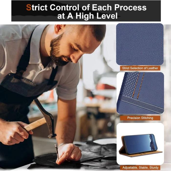 OEM - Oppo Find X9 Pro 5G Ställ Fodral Kortfack Läder - Blå