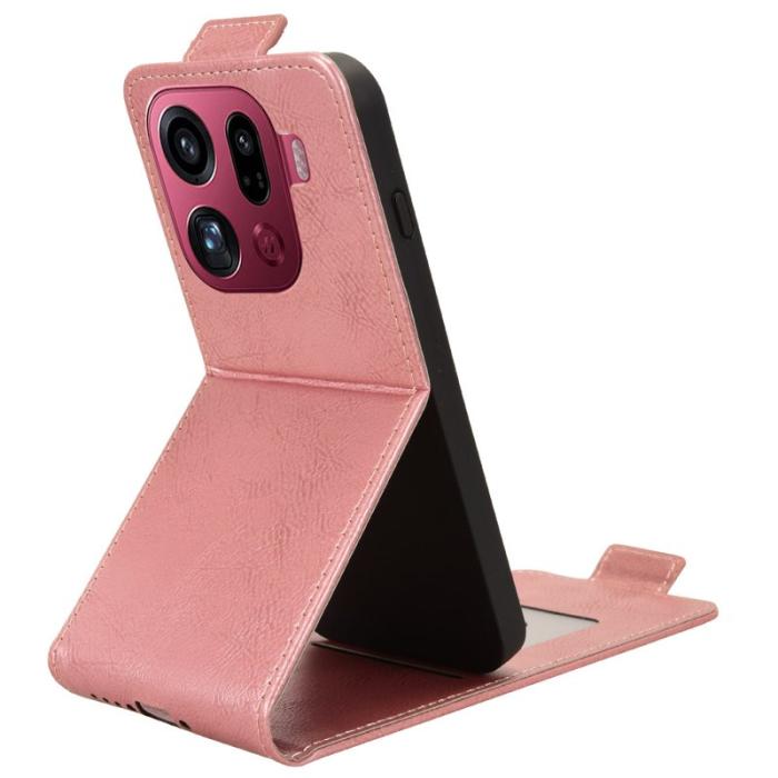 OEM - Oppo Find X9 Pro 5G Ställ Fodral Kortfack Läder - Roséguld