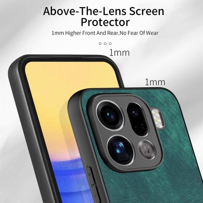 OEM - Oppo Find X9 Pro 5G Ställ Fodral Läder - Grön