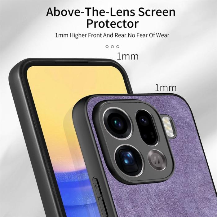 OEM - Oppo Find X9 Pro 5G Ställ Fodral Läder - Lila