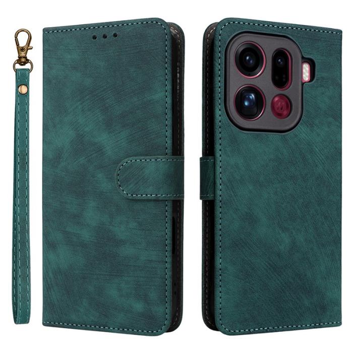 OEM - Oppo Find X9 Pro 5G Ställ Fodral PU Läder RFID Skydd - Grön