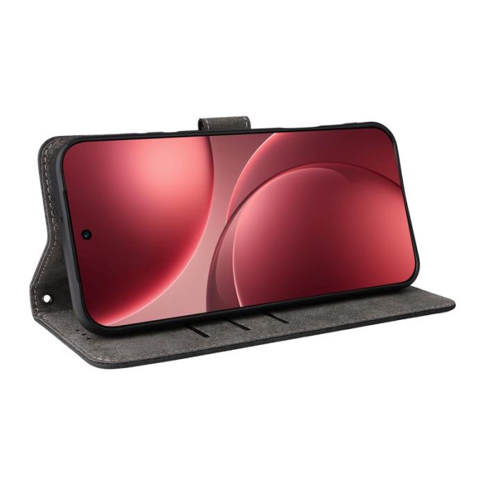 OEM - Oppo Find X9 Pro 5G Ställ Fodral PU Läder RFID Skydd - Svart