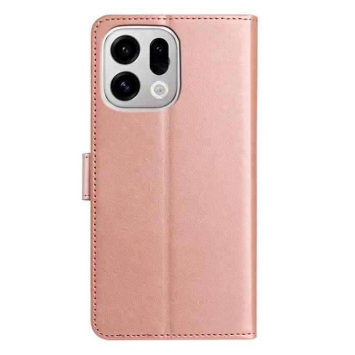 OEM - Oppo Find X9 Pro 5G Ställ Fodral PU Läder - Roséguld