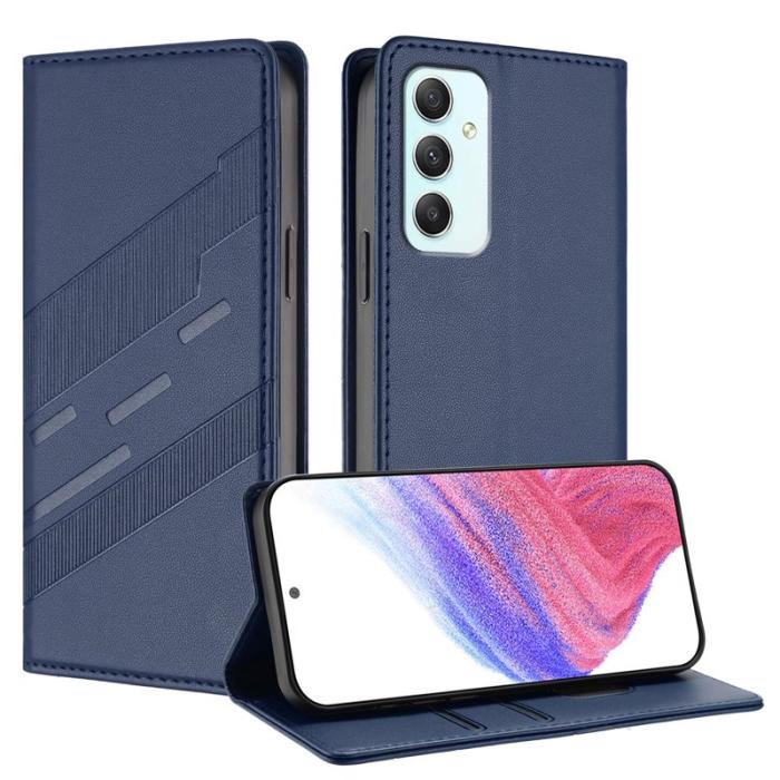 OEM - PUNK Samsung Galaxy A35 5G Fodral PU Läder - Mörkblå