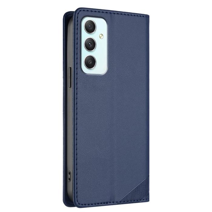 OEM - PUNK Samsung Galaxy A35 5G Fodral PU Läder - Mörkblå