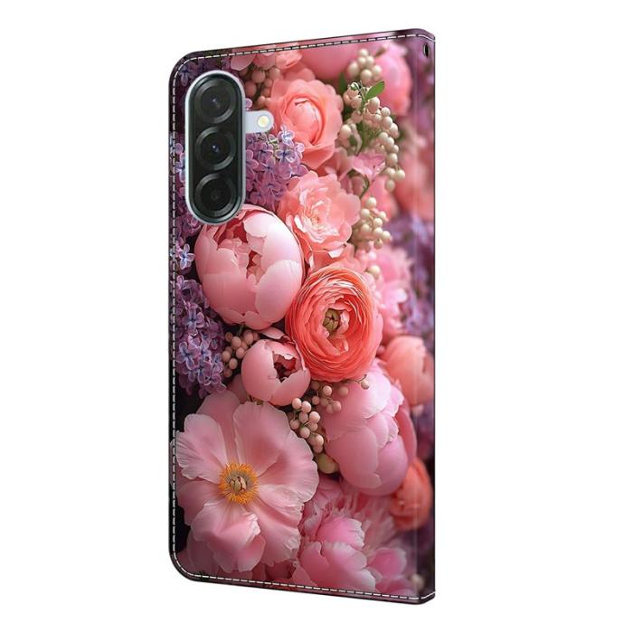 OEM - Ranunculaceae Samsung Galaxy A37 Fodral Äkta Läder - Vit