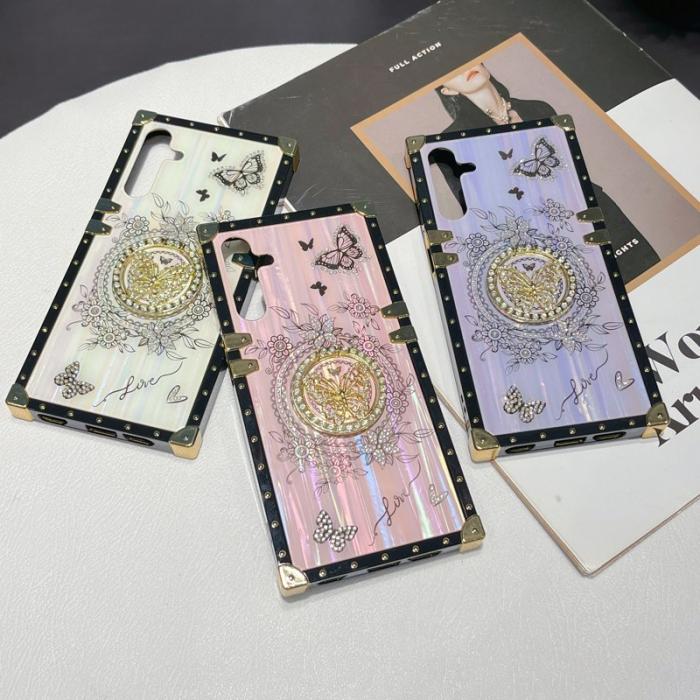 OEM - Rhinestone Samsung Galaxy A55 5G Skal TPU + PC - Lila