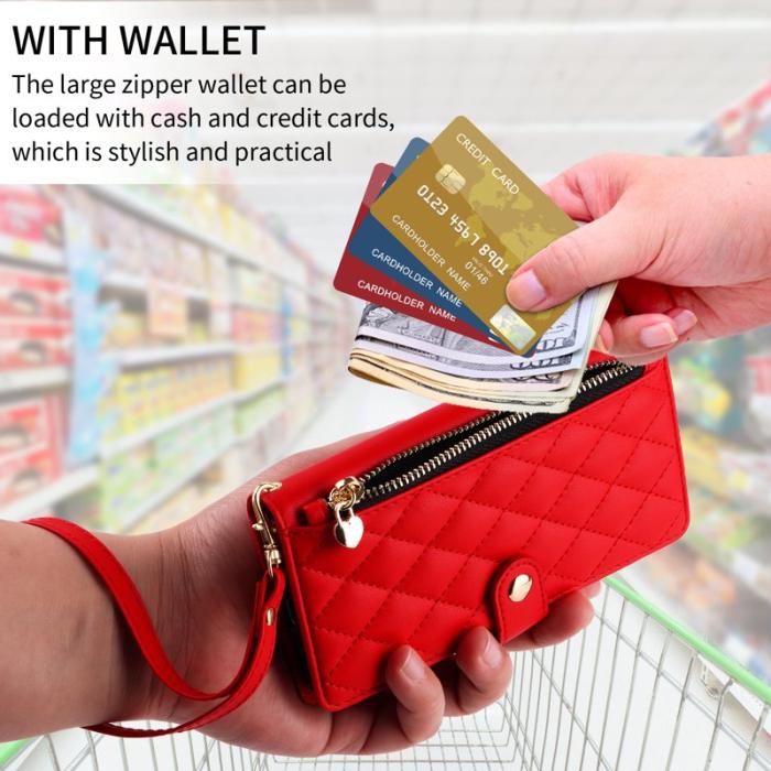 OEM - Rhombus Samsung Galaxy S26 Fodral Äkta Läder Ställ - Röd