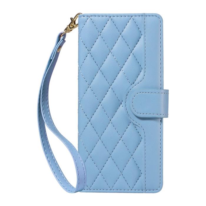 OEM - Rhombus Samsung Galaxy S26 Ultra Fodral Äkta Läder - Blå