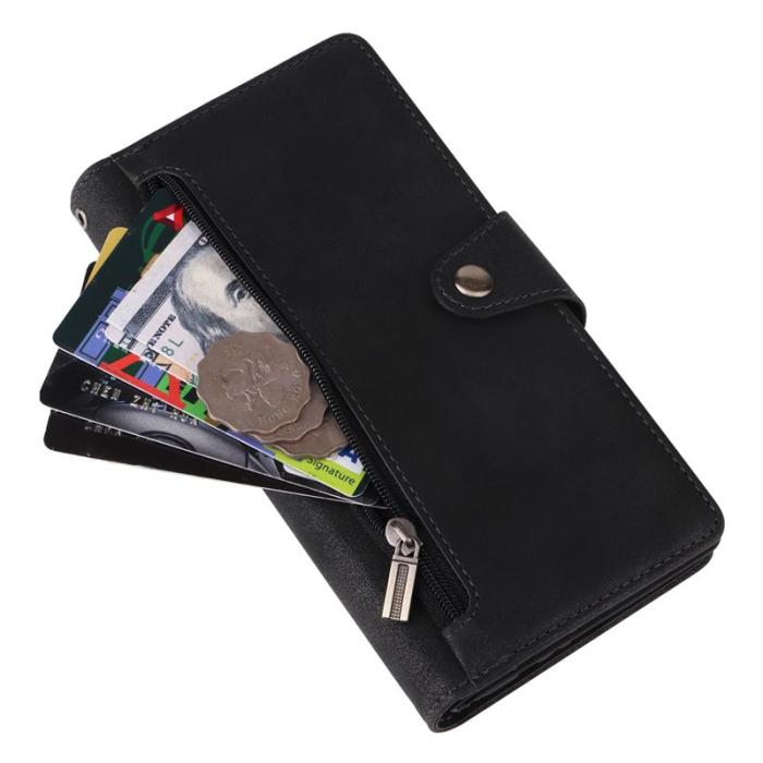 OEM - RIVET Samsung Galaxy A55 5G Plånboksfodral Konstläder Flip - Svart