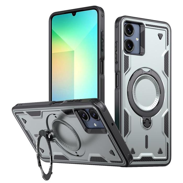 N/A - Samsung Galaxy A06 4G Skal Plast Militärt Skydd - Grå