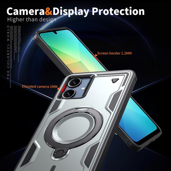 N/A - Samsung Galaxy A06 4G Skal Plast Militärt Skydd - Grå