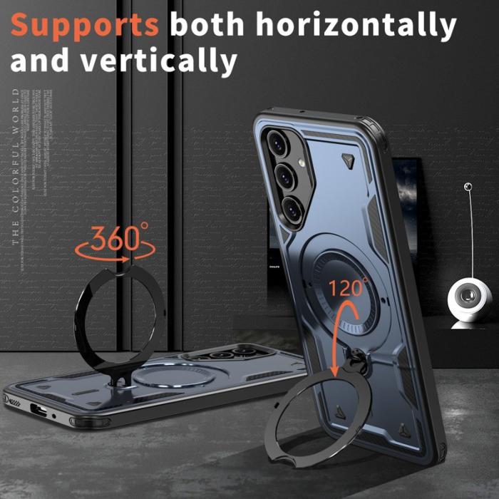 N/A - Samsung Galaxy A16 4G/5G Skal Plast Militärskydd - Blå