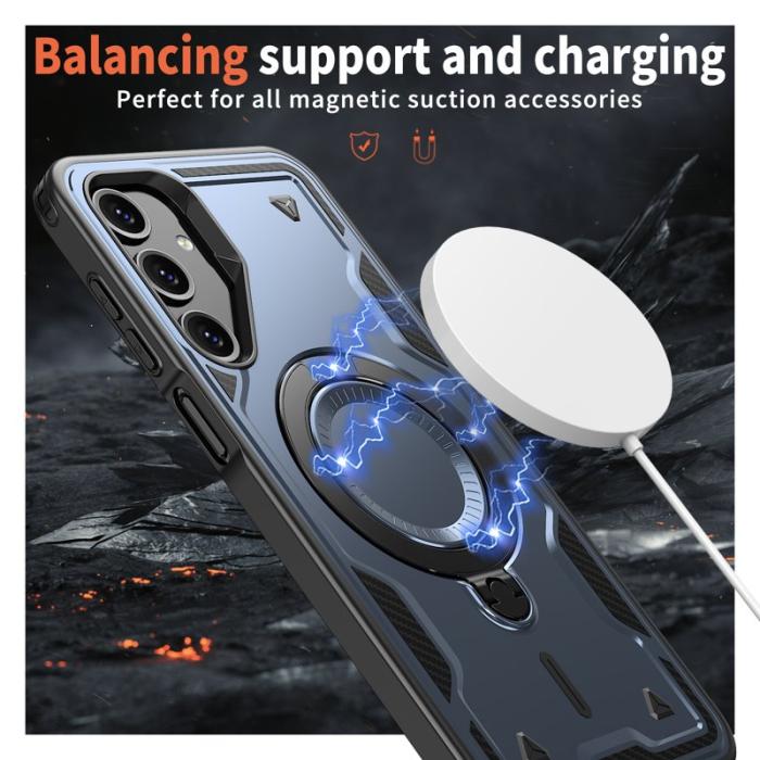 N/A - Samsung Galaxy A16 4G/5G Skal Plast Militärskydd - Blå