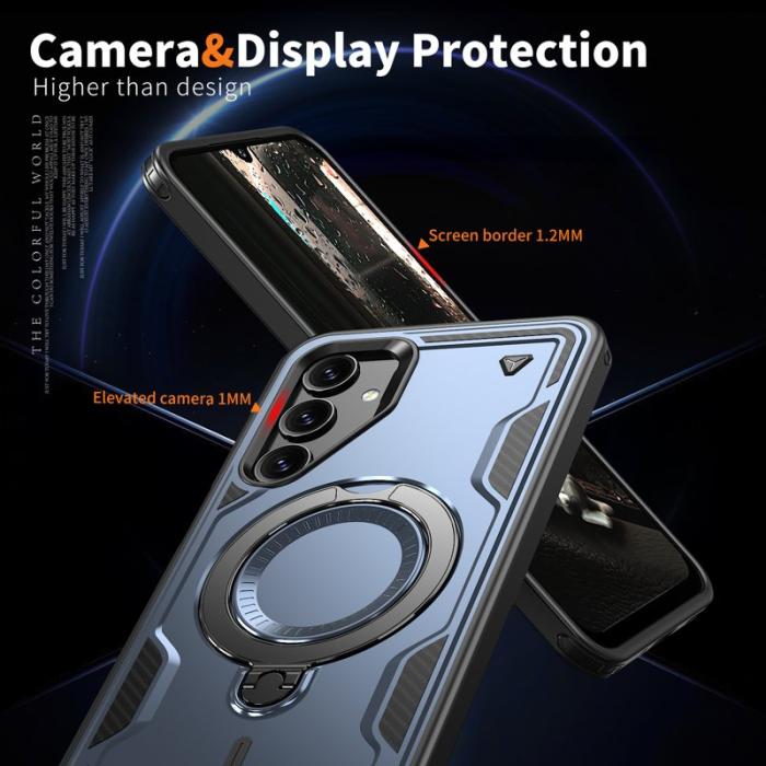 N/A - Samsung Galaxy A16 4G/5G Skal Plast Militärskydd - Blå