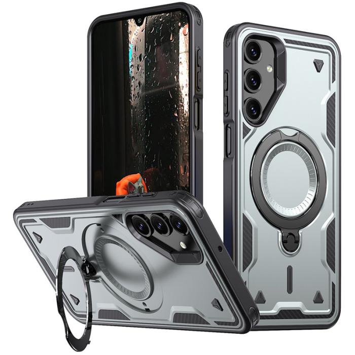 N/A - Samsung Galaxy A16 4G/5G Skal Plast Militärskydd - Grå