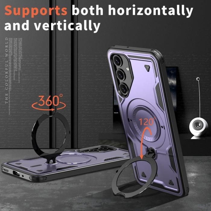 N/A - Samsung Galaxy A16 4G/5G Skal Plast Militärskydd - Lila