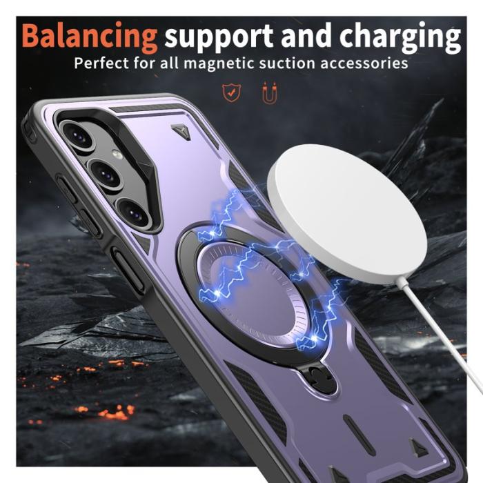 N/A - Samsung Galaxy A16 4G/5G Skal Plast Militärskydd - Lila