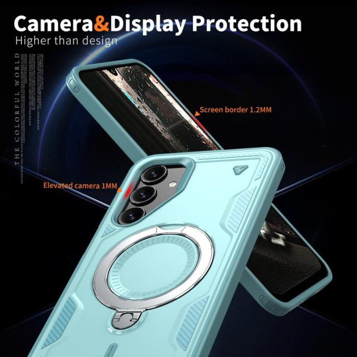 N/A - Samsung Galaxy A16 4G/5G Skal Plast Militärt Skydd - Baby Blue