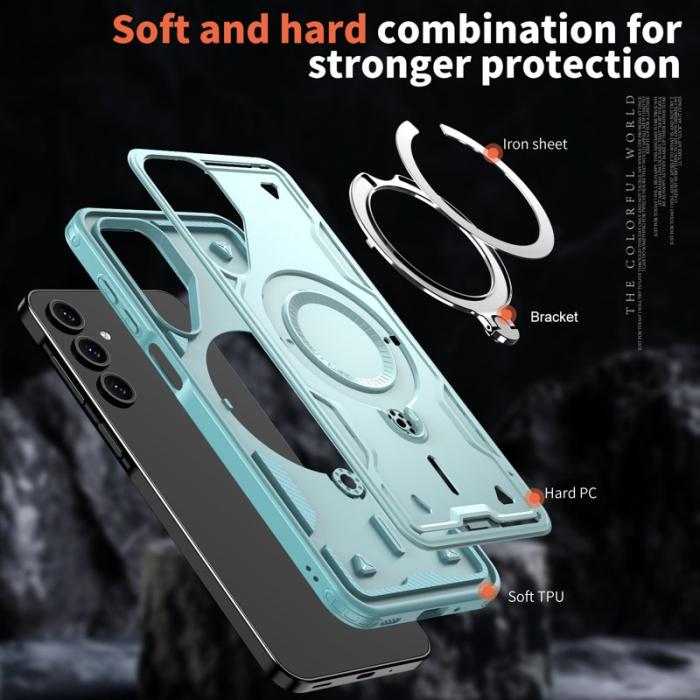 N/A - Samsung Galaxy A16 4G/5G Skal Plast Militärt Skydd - Baby Blue