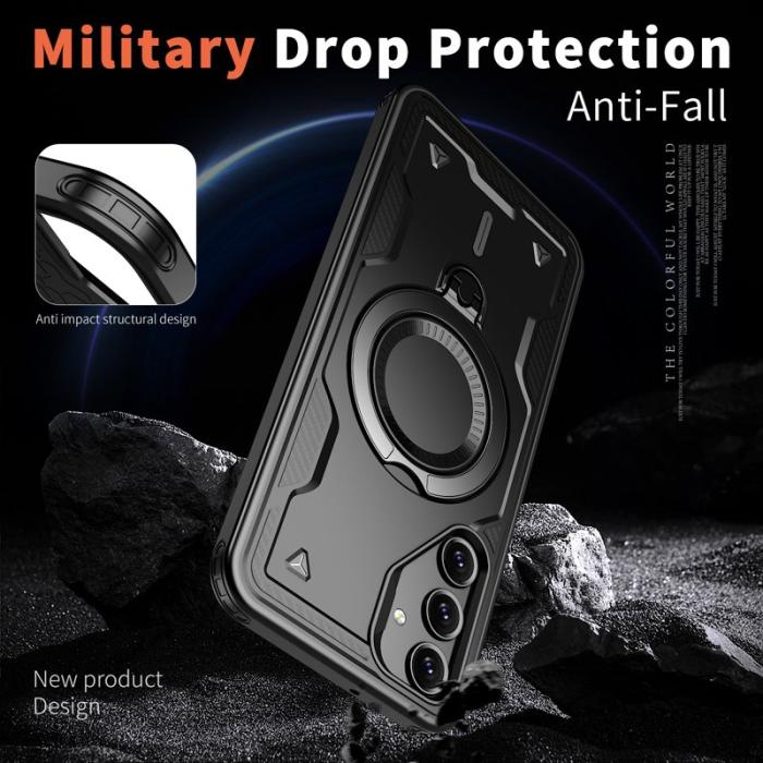 N/A - Samsung Galaxy A16 4G/5G Skal Plast Militärt Skydd - Svart