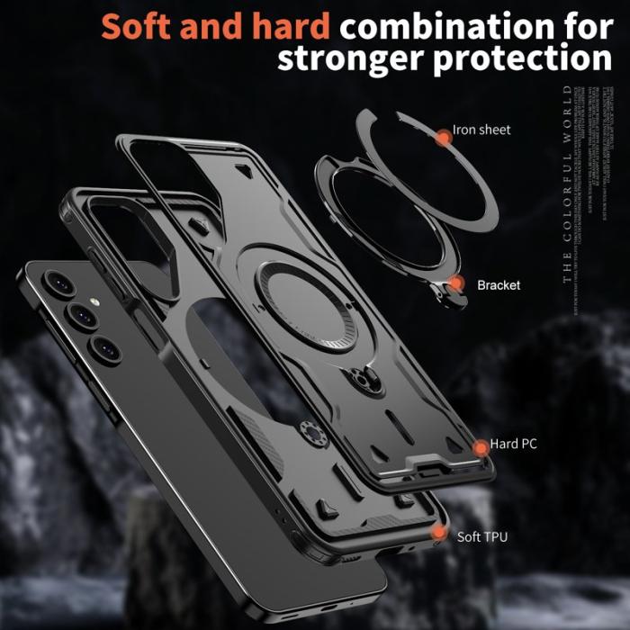 N/A - Samsung Galaxy A16 4G/5G Skal Plast Militärt Skydd - Svart