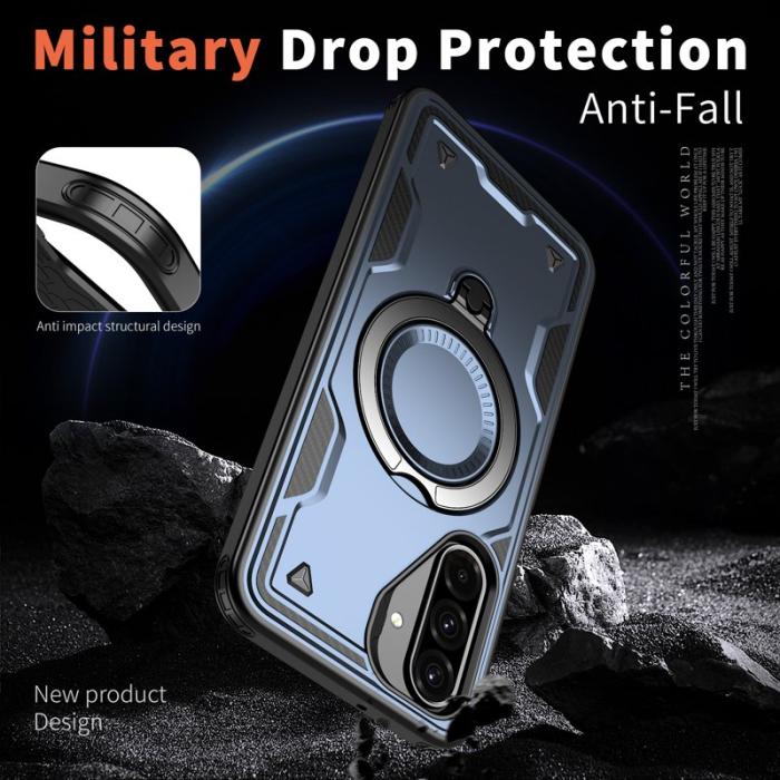 N/A - Samsung Galaxy A26 5G Skal Plast Militärskydd - Blå