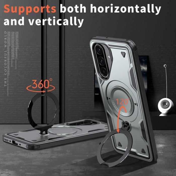 N/A - Samsung Galaxy A26 5G Skal Plast Militärt Skydd - Grå