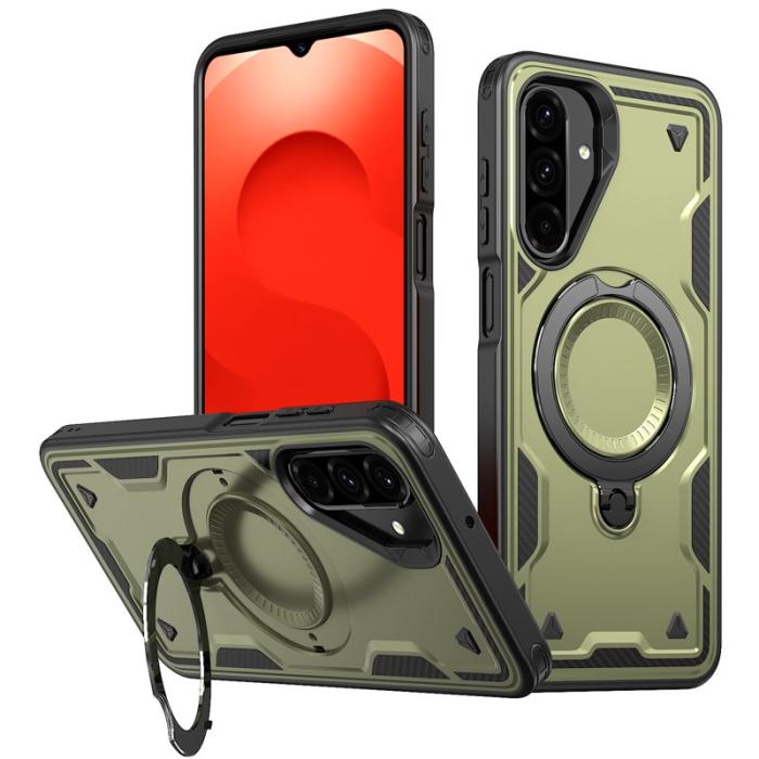 N/A - Samsung Galaxy A26 5G Skal Plast Militärt Skydd - Olive Green
