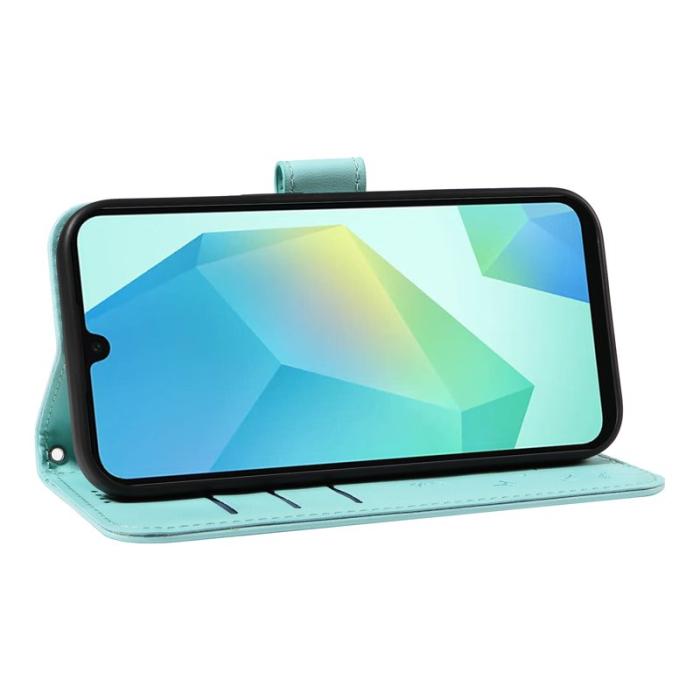 OEM - Samsung Galaxy A35 5G Fodral Äkta Läder Dandelion - Grön