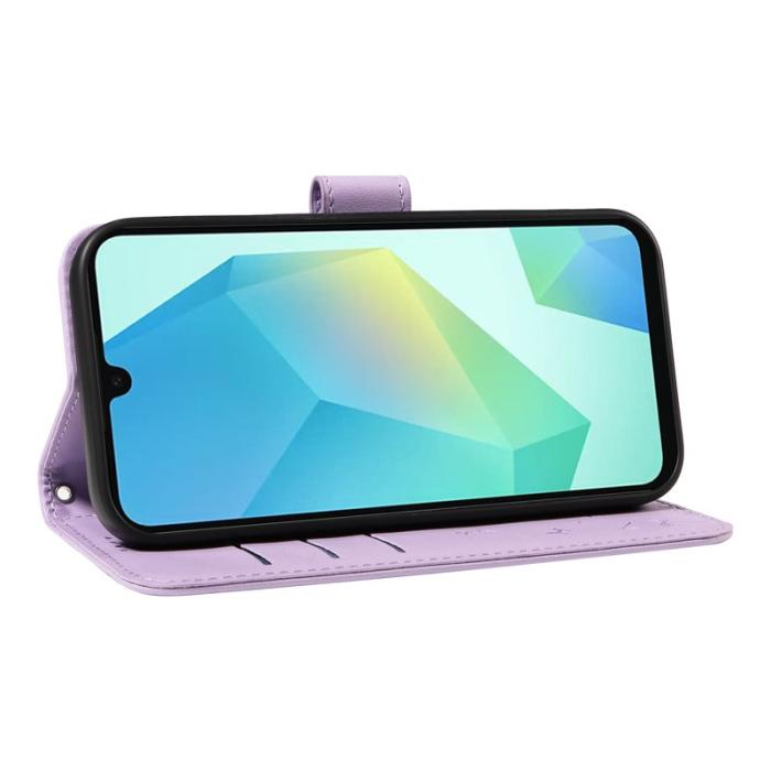 OEM - Samsung Galaxy A35 5G Fodral Äkta Läder Dandelion - Lila