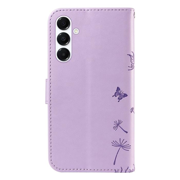 OEM - Samsung Galaxy A35 5G Fodral Äkta Läder Dandelion - Lila