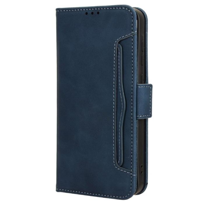 OEM - Samsung Galaxy A35 5G Fodral Äkta Läder Flip - Blå