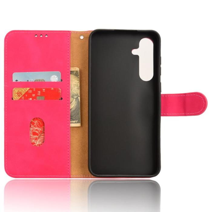 OEM - Samsung Galaxy A35 5G Fodral Äkta Läder Flip - Rosa