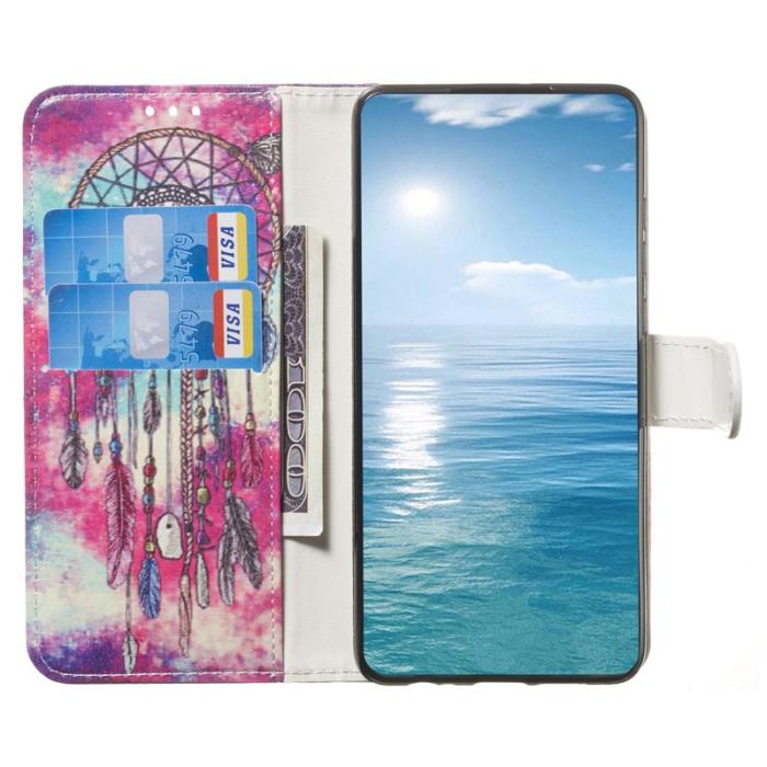 OEM - Samsung Galaxy A35 5G Fodral Äkta Läder Mönstertryckt - Dream Catcher