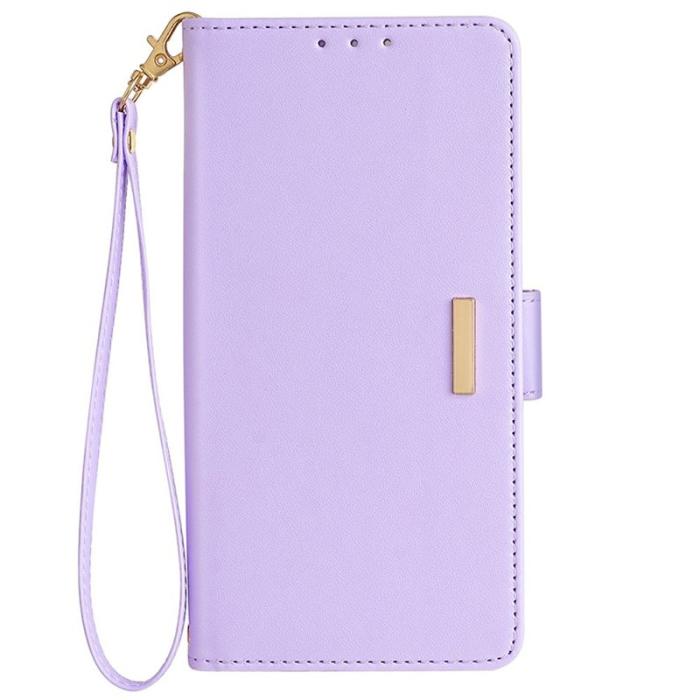 OEM - Samsung Galaxy A35 5G Fodral Äkta Läder RFID Skydd - Lila