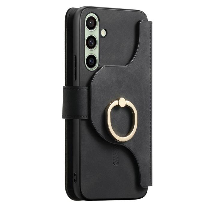 OEM - Samsung Galaxy A35 5G Fodral Äkta Läder RFID Skydd - Svart