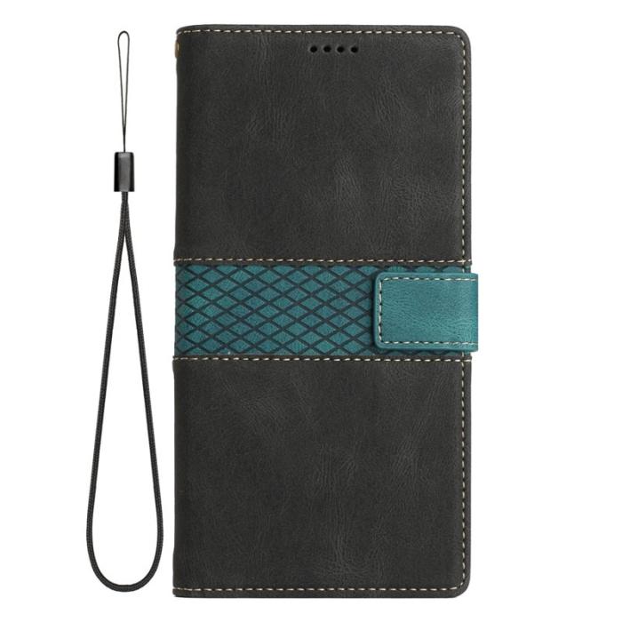 OEM - Samsung Galaxy A35 5G Fodral Äkta Läder Ställ - Svart