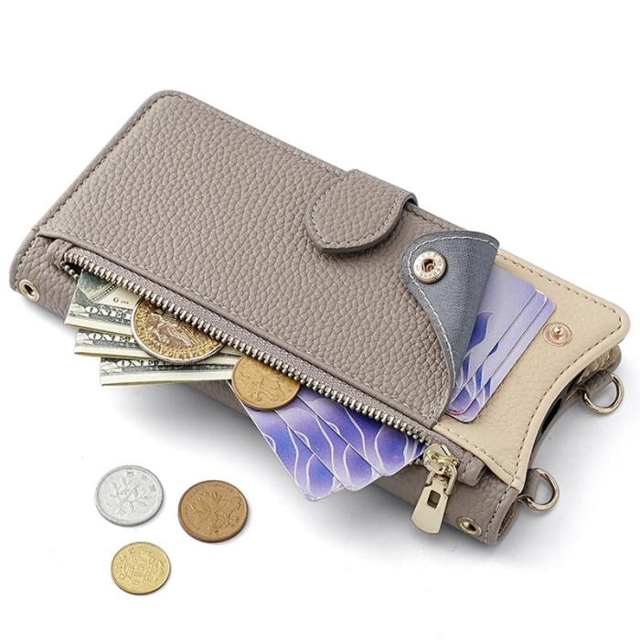 OEM - Samsung Galaxy A35 5G Fodral Äkta Läder Ställfunktion - Grå