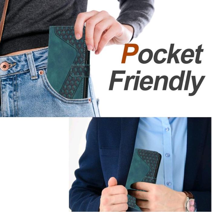 OEM - Samsung Galaxy A35 5G Fodral Äkta Läder Stöd - Grön